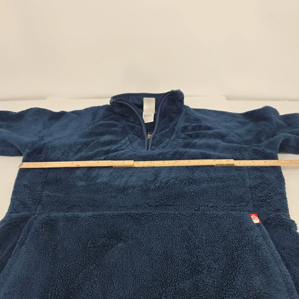 The North Face Fleece Pullover Womens M Blue Quarter Zip Osito High Pile Soft